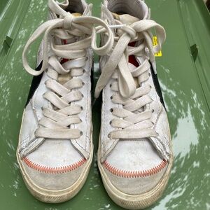 Men's High-Top Sneakers - White and Black